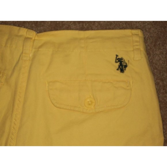 USPA US Polo Association Boys Yellow Golf Shorts Size 12 - Picture 5 of 6